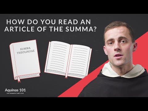 How Do You Read an Article of the Summa Theologiae?